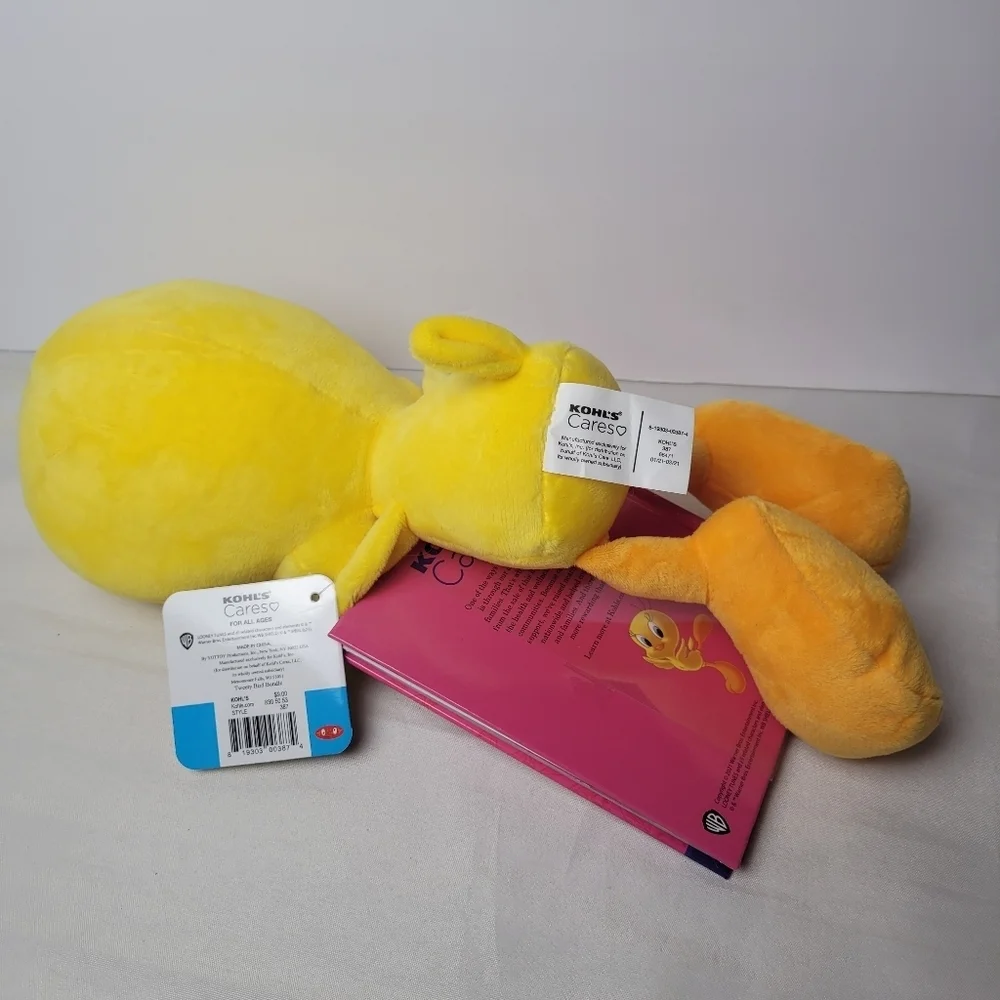 New Looney Tunes Tweety Bird Plush With Book Kohls Cares 14